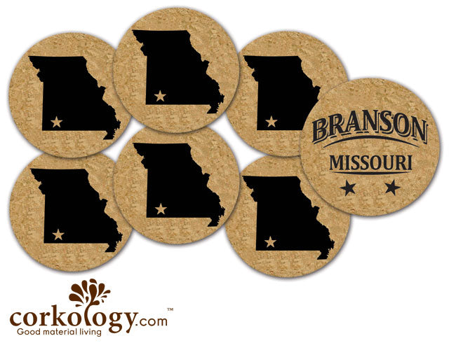 Branson MO Cork Coaster Set