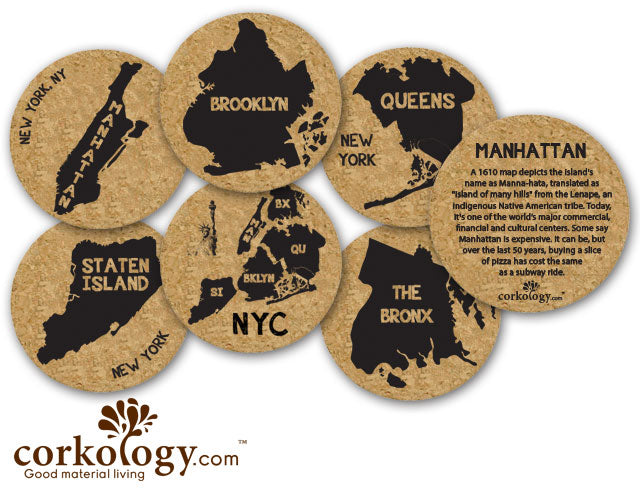 New York City Cork Coaster Set