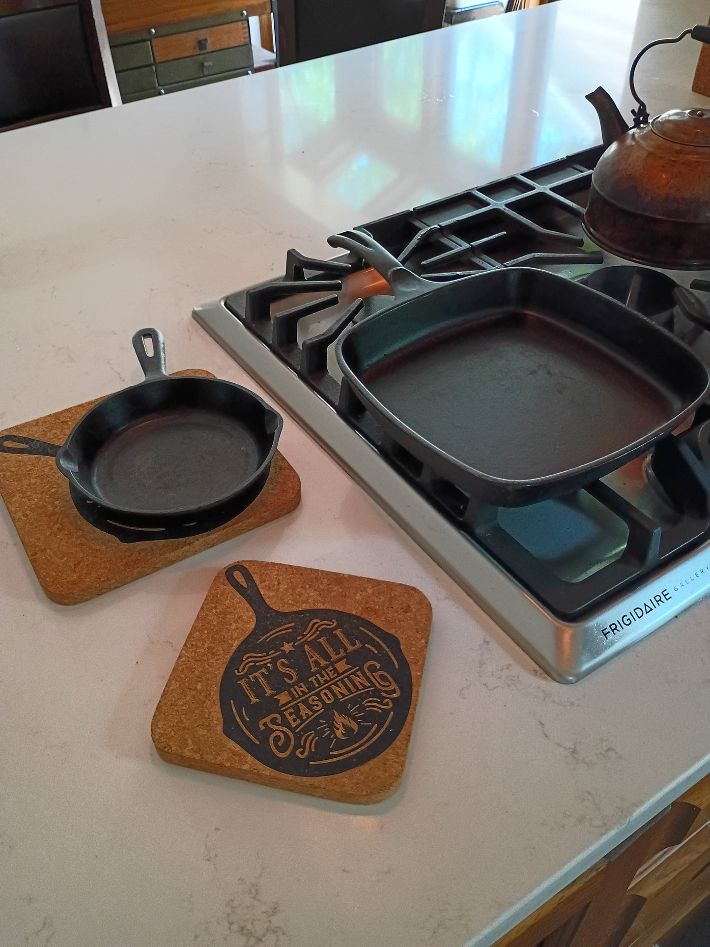 It's All in the Seasoning Cork Trivet Set