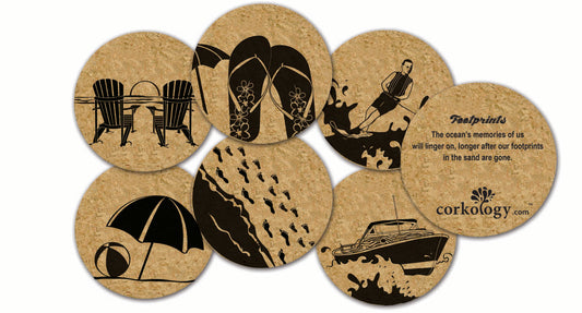 Lake Life Cork Coaster Set