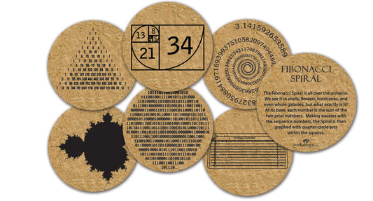 Math Cork Coaster Set