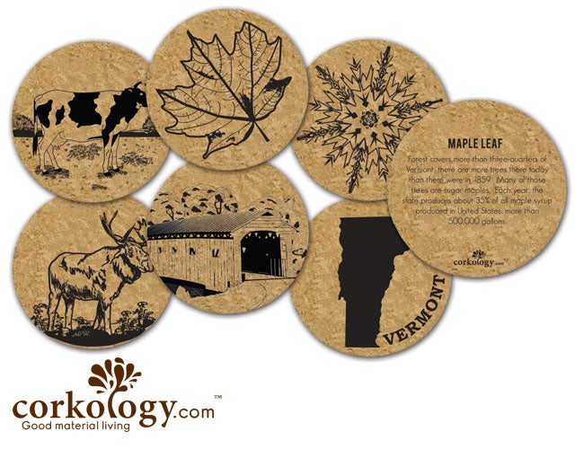 Vermont Cork Coaster Set