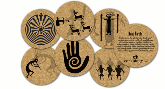 Petroglyphs Cork Coaster Set