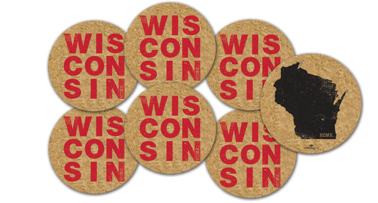 Wisconsin Cork Coaster Set